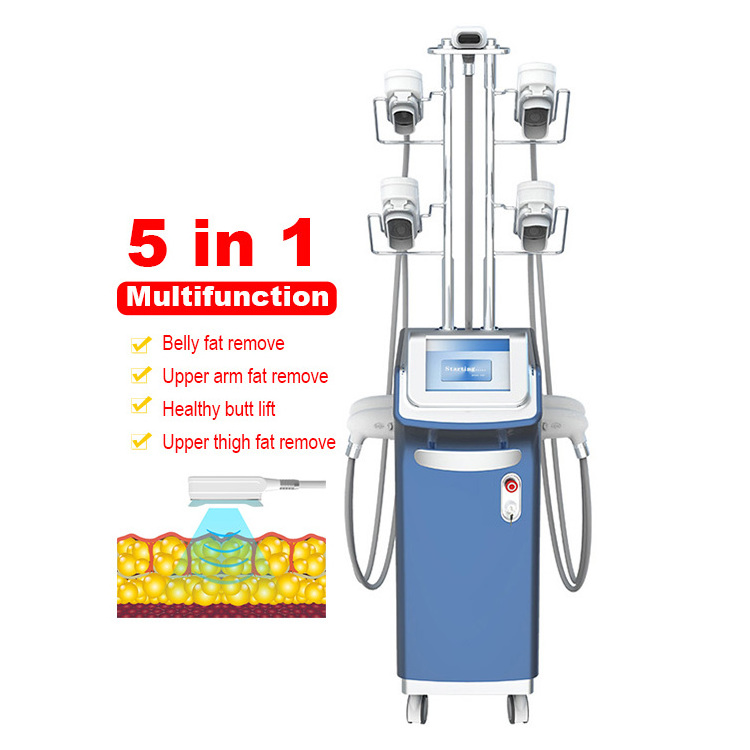 360 Degree Cyolipolysis Body Shaping Slimming Machine Double Chin Treatment Body Sculpting 5 Handle RF Machine For Sale