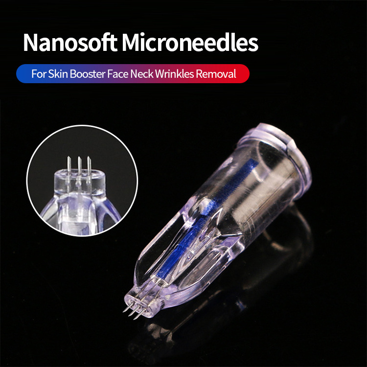 Dermapen Nano Needles Nano Needle Cartridges Injection Needle 34G Hand Three Pins Nanosoft Anti Aging