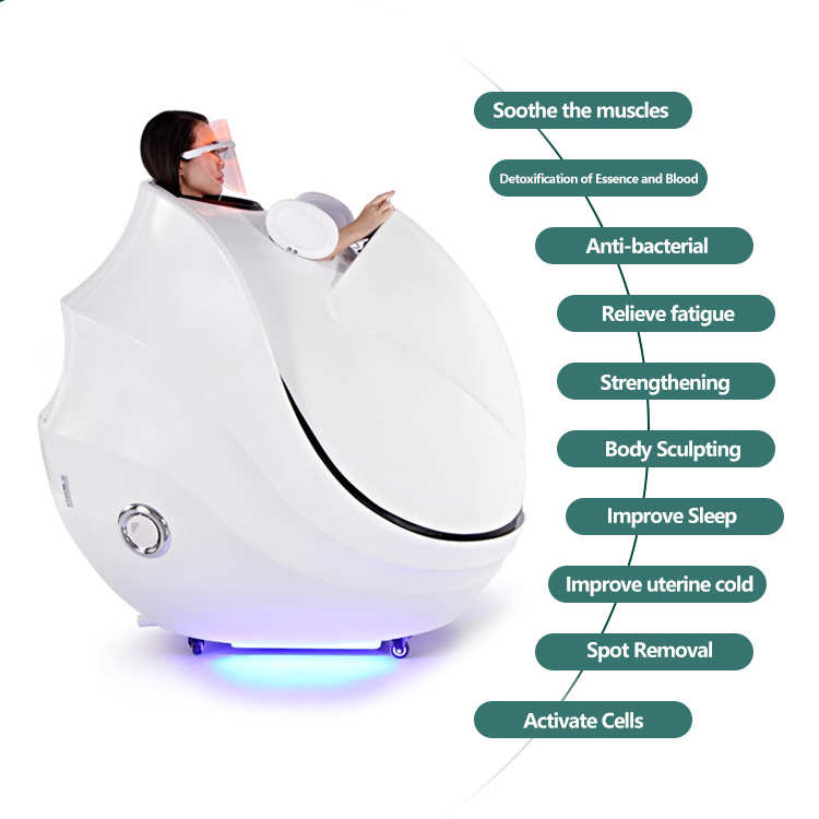 slimming spa capsule supplier of sauna spa capsule with colored light therapy for infrared ozone sauna spa capsule