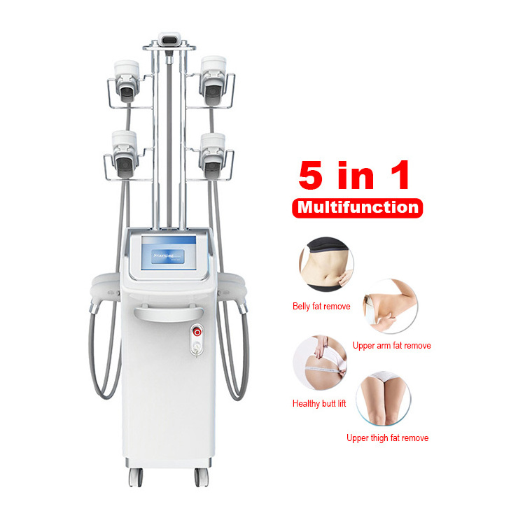 360 Degree Cyolipolysis Body Shaping Slimming Machine Double Chin Treatment Body Sculpting 5 Handle RF Machine For Sale