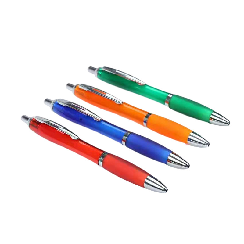 Fine Point Retractable Rubber Grip Type Gift Advertising Promotional Ball Pen