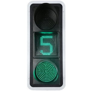 400mm red and yellow counter countdown full disk with dot matrix countdown full disk traffic light and counter