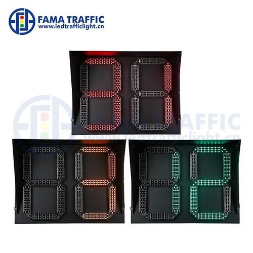 2 digital LED traffic countdown meter light counter for sale traffic light main road