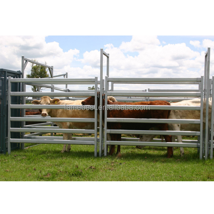 Australia Livestock Cattle Round Pen Panels Fencing Factory Australia Market 6rails Farm Cattle Panels/horse Yard Panels