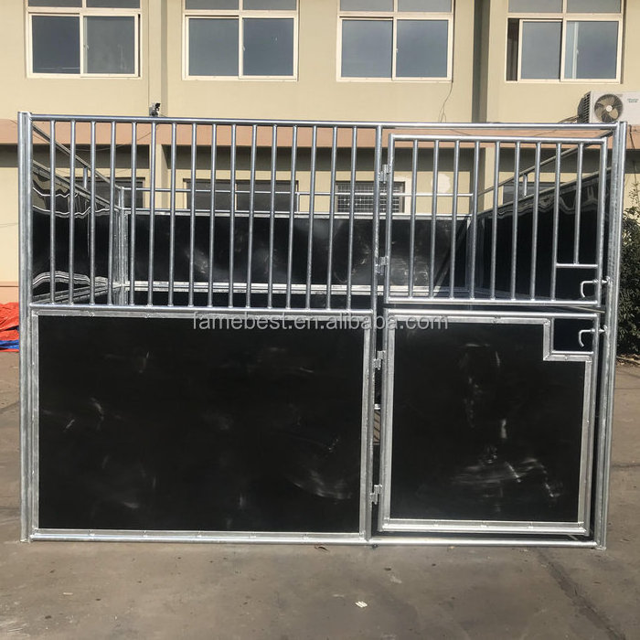 Supplie Prefab Standard Steel Wholesale Free Fence Used Horse Stall Stable Barn Door