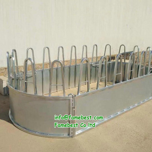 FAMBEST FACTORY SUPPLIER CIRCULAR FEEDER GALVANIZE ROUND HAY FEEDER CATTLE LARGE OBLONG FEEDER GALVANIZE