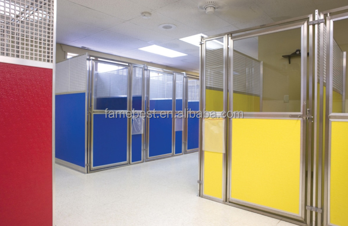 Inside Giant Stainless Steel Dog Kennels with Glass Door High Quality Animal Shelter