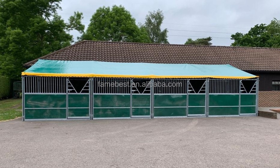 Portable Stabling for Equestrian Events Good quality temporary stables for horse used on horse farm