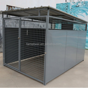 Outdoor Metal Dog Kennel with Cover Large Dog Kennel Outdoor Puppy Inside Play Pen Panels