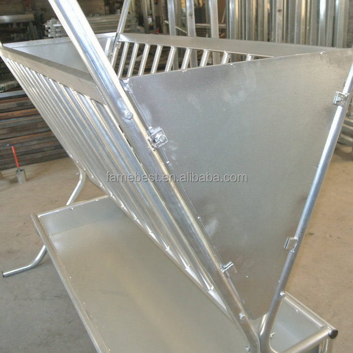 Wholesale Hot-dip Galvanized steel sheep hay feeder,Sheep Feeder with roof