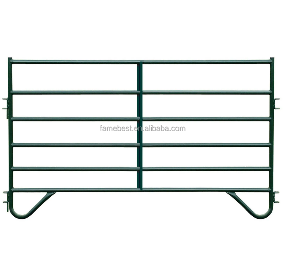 Strong Quality Cattle Yard Corral Panel portable farm equipment fence with 6 rails long working time