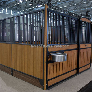 Strong Strength European Style Hot Dipped Galvanized Horse Stall With Feeder