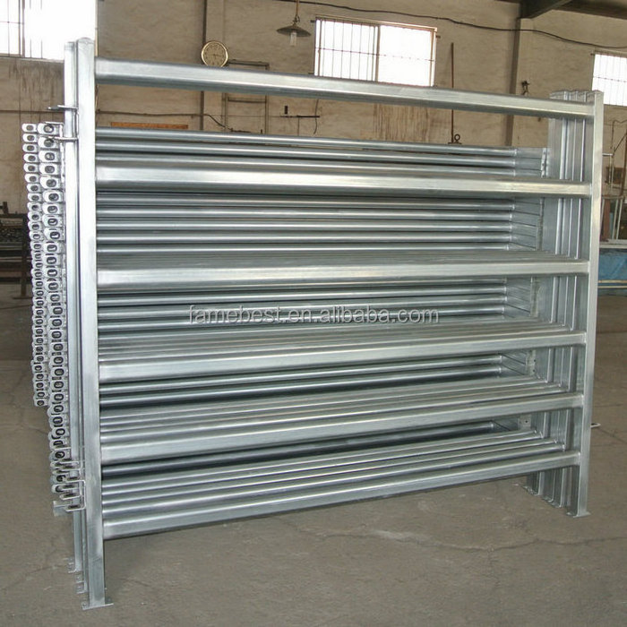 for rounding up cattle in the fields, penning calves, cattle gateways galvanized cattle fence panels