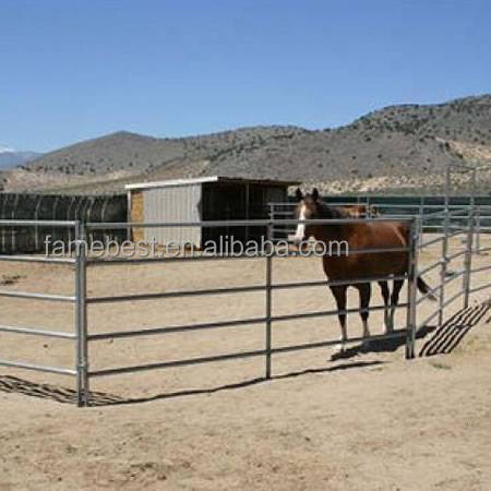 hot-dip galvanized cheap heavy duty 12 ft foot goat cattle horse round pen fence and livestock corral portable panels