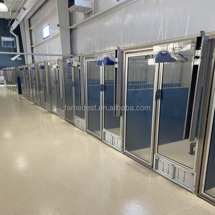 Dog Kennel Multiple Inside/Outside Kennels Multiple Dog Runs with full free standing stalls