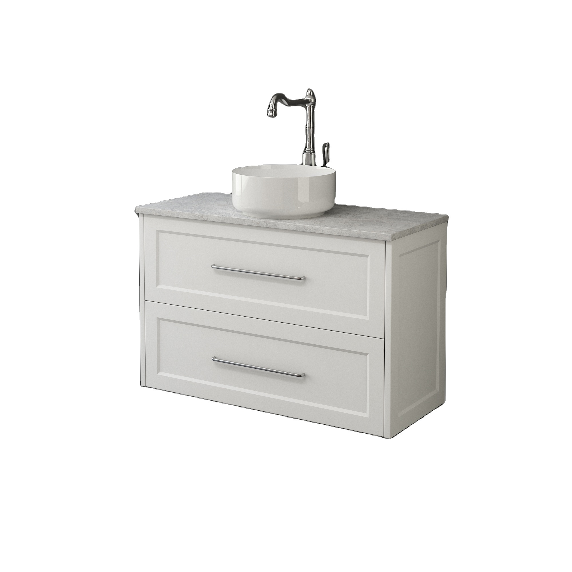 Cabinet Vanities with Ceramic Basin and Mirror Floating Vanity Bathroom Vanity high quality modern wall mounted bathroom cabinet modern bathroom Marble Sink Sink