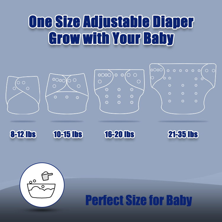 Famicheer reusable organic cotton baby cloth diaper nappy pocket large custom awj large junior cloth diaper