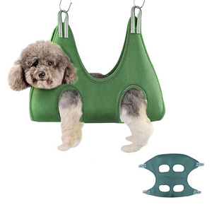 Famicheer cat dog hammock helper microfiber pet grooming hammock restraint bag small dog grooming harness