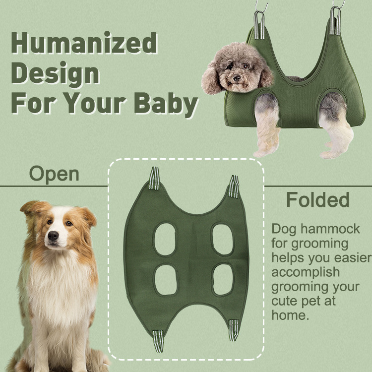 Famicheer cat dog hammock helper microfiber pet grooming hammock restraint bag small dog grooming harness