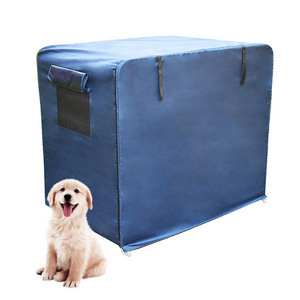 Famicheer XXL Mesh Kennel Door Cover Dog Cage Roof Cover Handmade Dog Crate Covers Breathable