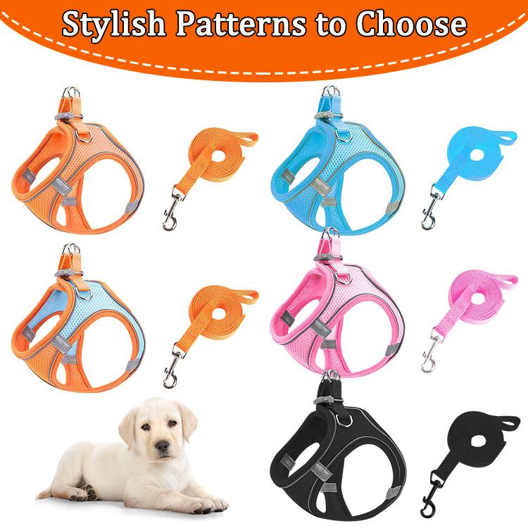 Famicheer BSCI Breathable Pet Apparel No Pull Vest Simple Dog Harness Soft Padded Low Moq dog Vest Harness