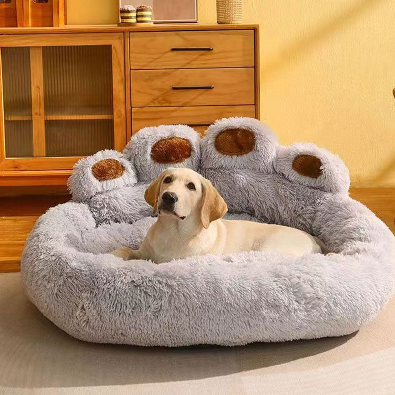 Factory Wholesale Custom Luxury Ashable Dog Beds Colorful Soft Warm Pet Bed Dog Nest Large Breathable Pet Dog Cat Sofa Bed