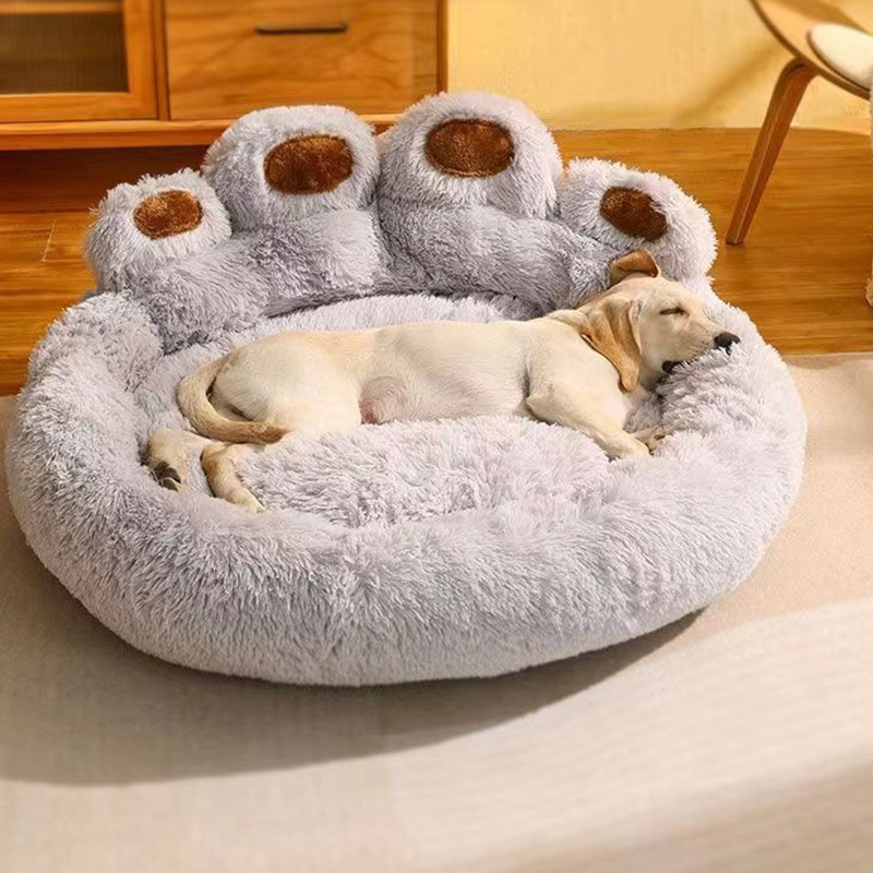 Factory Wholesale Custom Luxury Ashable Dog Beds Colorful Soft Warm Pet Bed Dog Nest Large Breathable Pet Dog Cat Sofa Bed