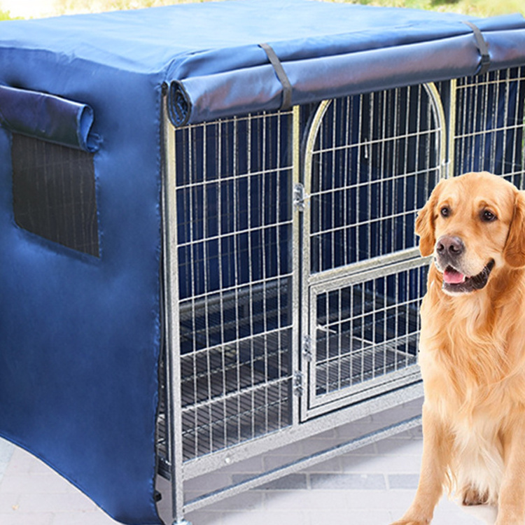 Famicheer XXL Mesh Kennel Door Cover Dog Cage Roof Cover Handmade Dog Crate Covers Breathable