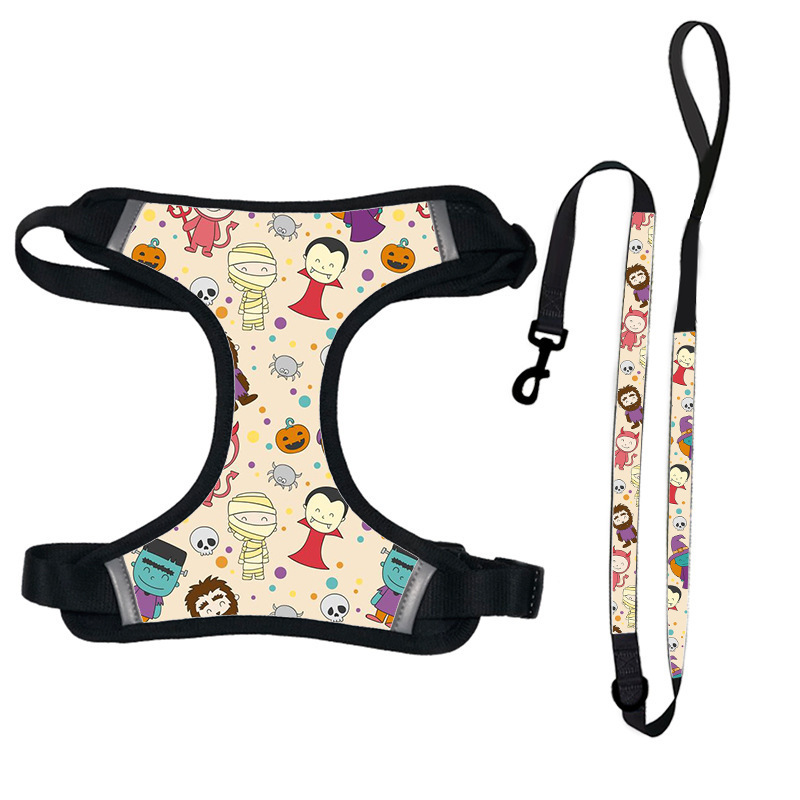 Bag for dog pet carriers pet harness luxury dog leash set Dog chest strap vest Pet Outdoor Products