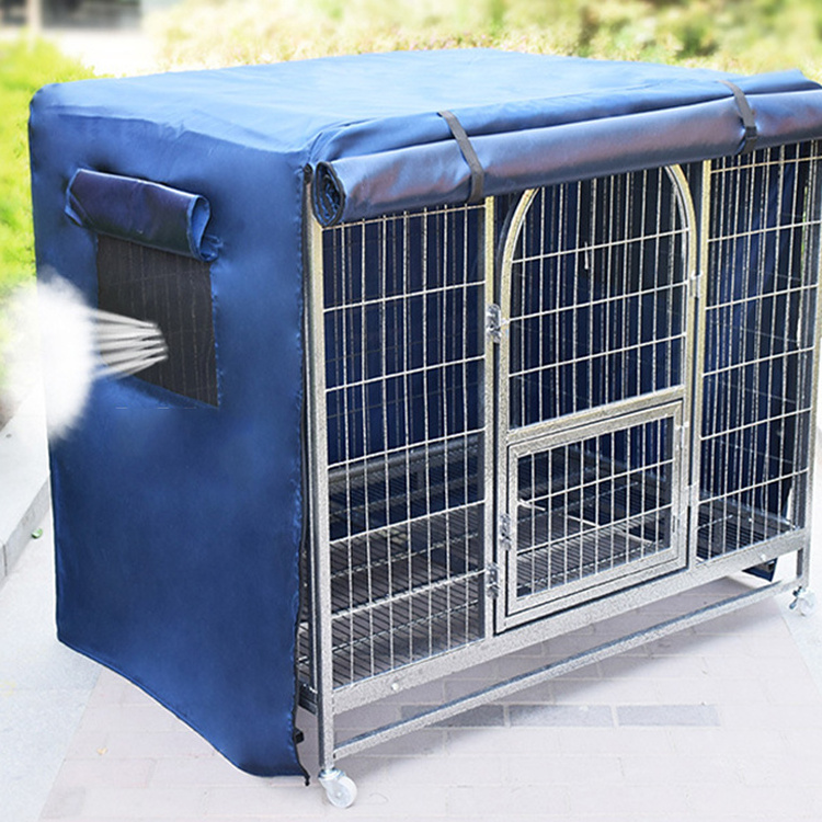 Famicheer XXL Mesh Kennel Door Cover Dog Cage Roof Cover Handmade Dog Crate Covers Breathable