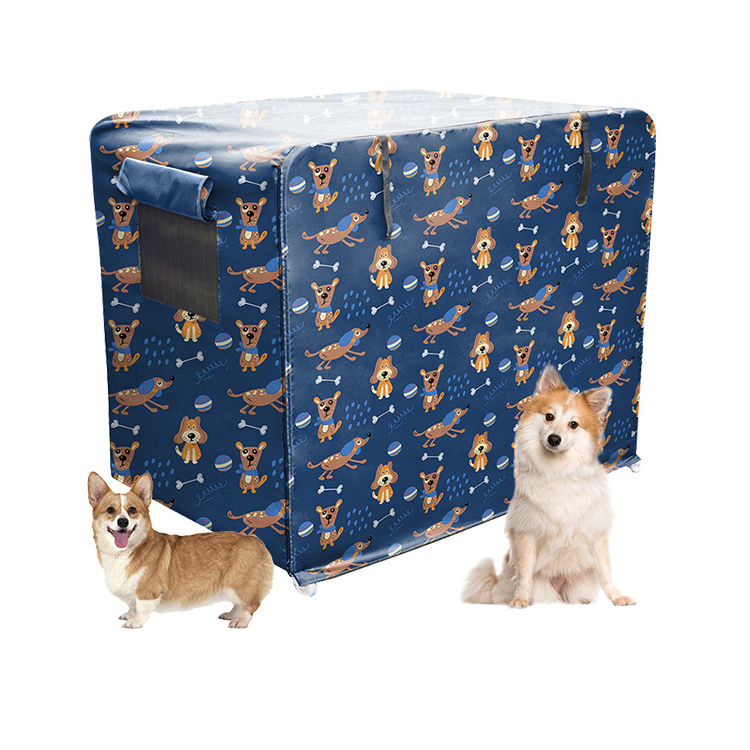 Soundproof Dog Kennel Rain Waterproof Covers Small Blue Crate Covers for Dogs Pink Dog Cage Cover