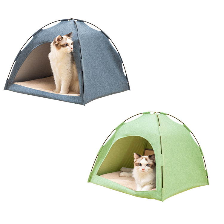 Famicheer BSCI Outdoor Pop up Cat Show Play Tent Bed House for Cat Opp Bag Print Sustainable Provide Pet Cat Dog Sleeping 