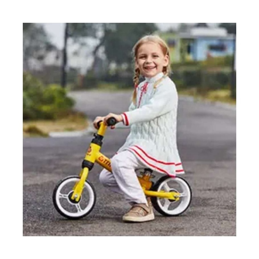 FBB-03 Kid Balance Bike - Easy Assembly for Instant Fun, Portable and Sturdy Ride On Toy with 35cm Seat Height and 10