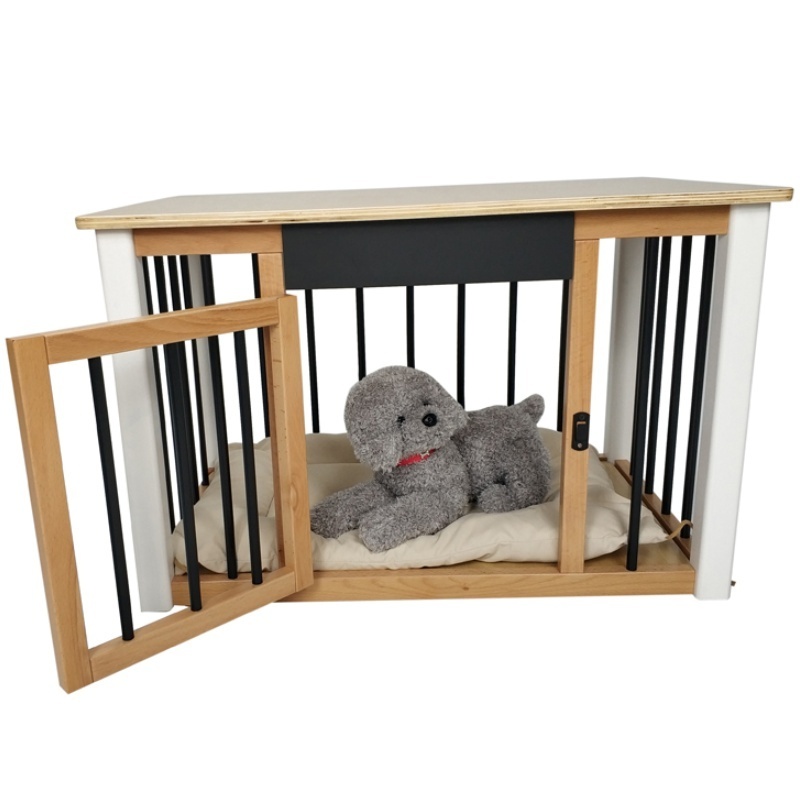 Home Wooden Luxury Dog Crate Transportable Car Pet Oxygen Cage