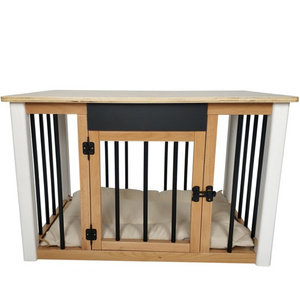 Home Wooden Luxury Dog Crate Transportable Car Pet Oxygen Cage