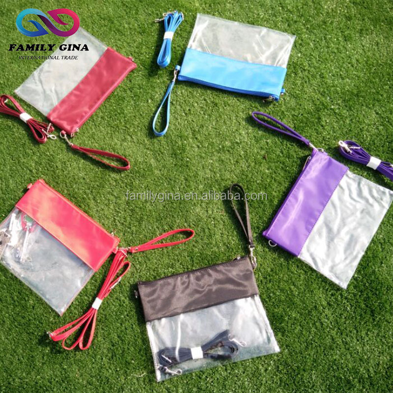 Wholesale PVC Waterproof Monogrammed Clear Stadium Bag