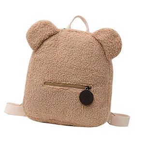 New Large Capacity Backpack Bear Ears Pattern Polyester Kids School Backpack Bag