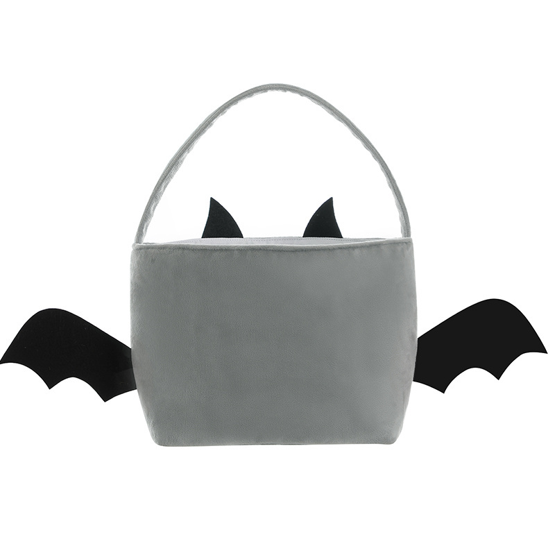 Halloween Bag Wholesale  Decoration Bat Tote Trick Or Treat Bags Halloween Basket For Candy