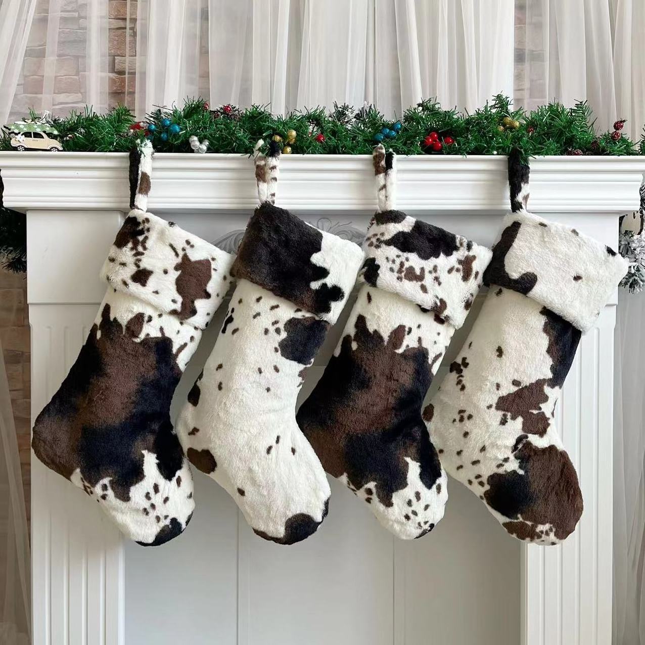 animal christmas stocking party christmas stocking farmhouse christmas stocking