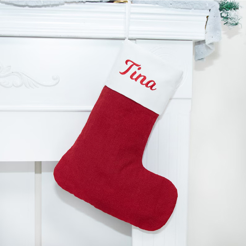 Wholesale Christmas Stockings For Sublimation Cotton Christmas Stocking Holder Stand