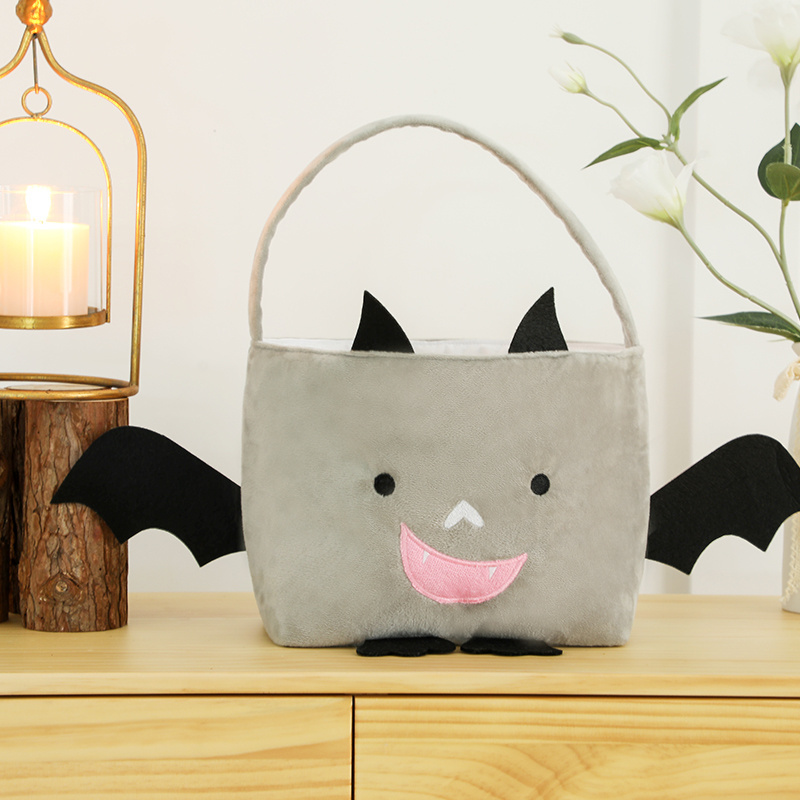 Halloween Bag Wholesale  Decoration Bat Tote Trick Or Treat Bags Halloween Basket For Candy