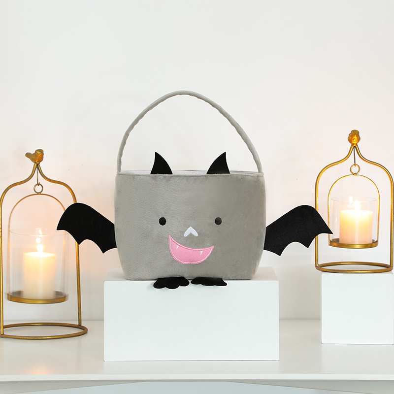 Halloween Bag Wholesale  Decoration Bat Tote Trick Or Treat Bags Halloween Basket For Candy