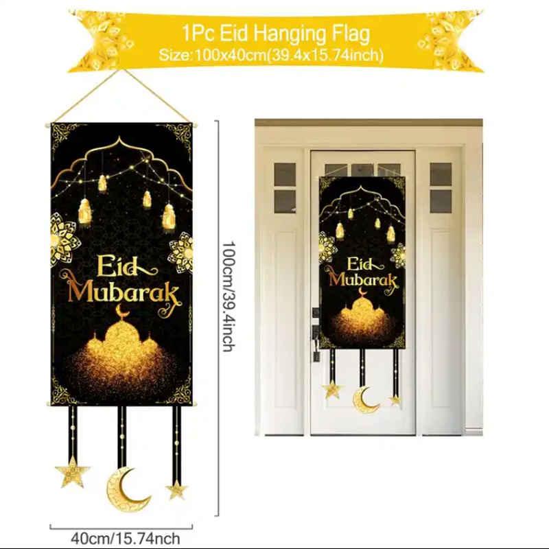 2024 Ramadan Kareem Product For Door Wall Decoration Ramadan Polyester Ramadan Gift