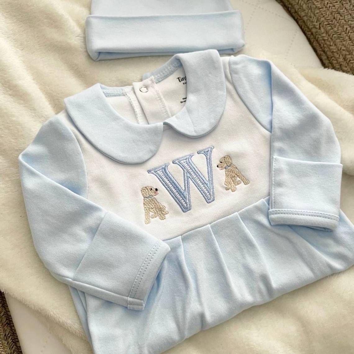 Personalized Baby Outfit Organic Cotton Baby Romper Set Wholesale Home Baby Footie Pajamas