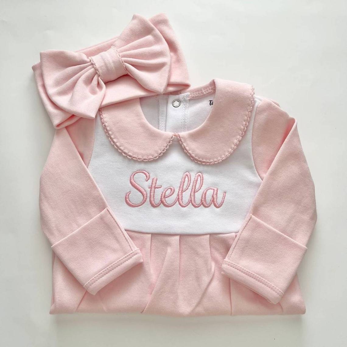 Personalized Baby Outfit Organic Cotton Baby Romper Set Wholesale Home Baby Footie Pajamas