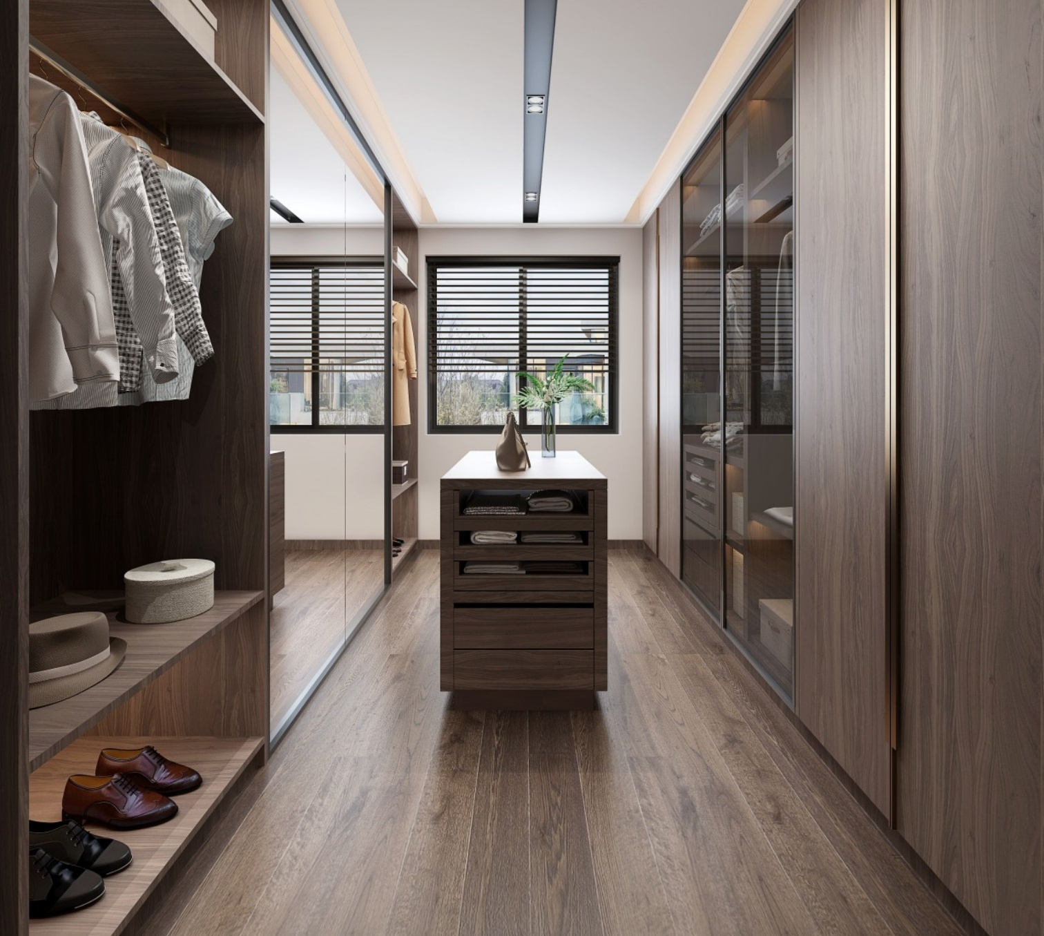 Customized Walkin Bedroom Furniture Modular Built In Luxury Design With Mirror Modern Italian Wooden Wardrobes Closet