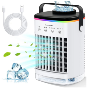 Mini personal evaporation air cooler climatiseur solar air conditioner fan portable 12V DC air water cooler for home