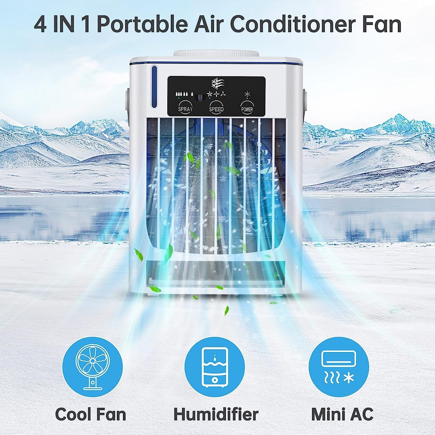 Smart portable air cooler fans evaporative cooling fan air conditioner aires acondicionado airconditioner climatiseur