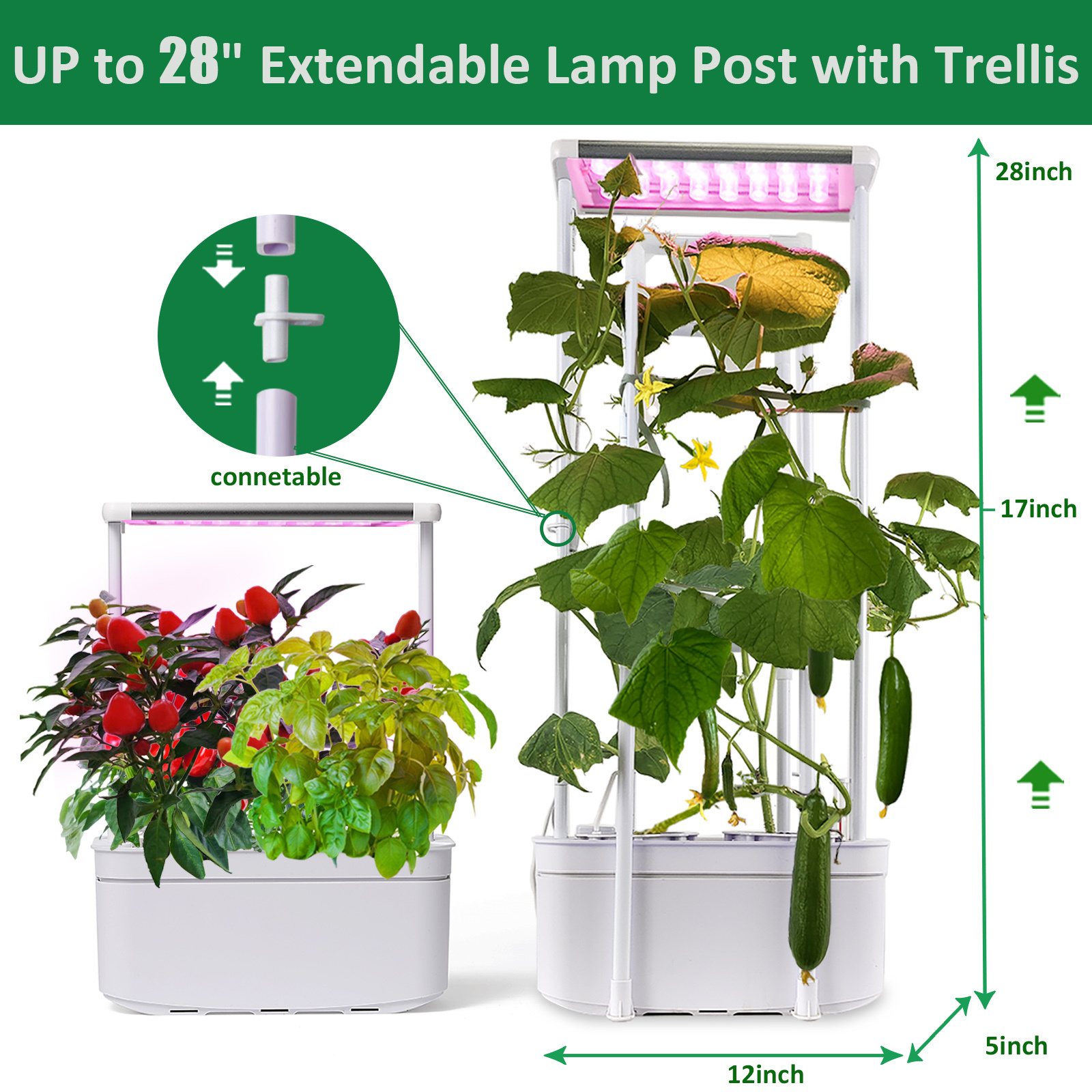 Home Complete Vertical Hydroponic Garden Growing System Grow kit Aeroponic Smart automatic Indoor Vertical Hydroponics System