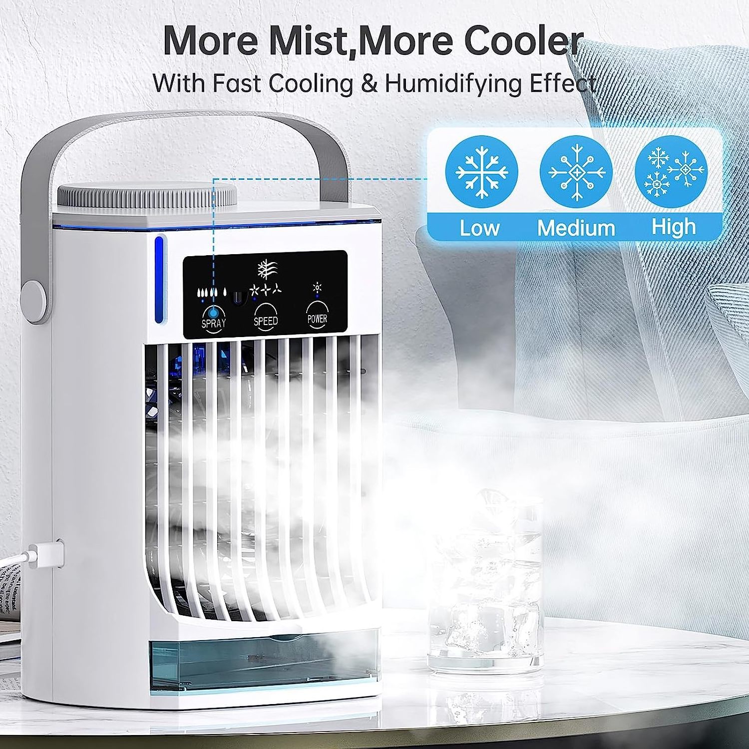 Smart portable air cooler fans evaporative cooling fan air conditioner aires acondicionado airconditioner climatiseur